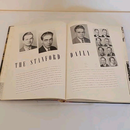 1937 Stanford University Yearbook Annual Quad Hardcover HC Vintage Rare