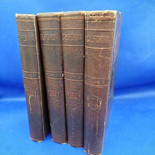 CALIFORNIA AND CALIFORNIANS Rockwell Hunt Volume 1, 2, 4, 5 Vintage 1930 History