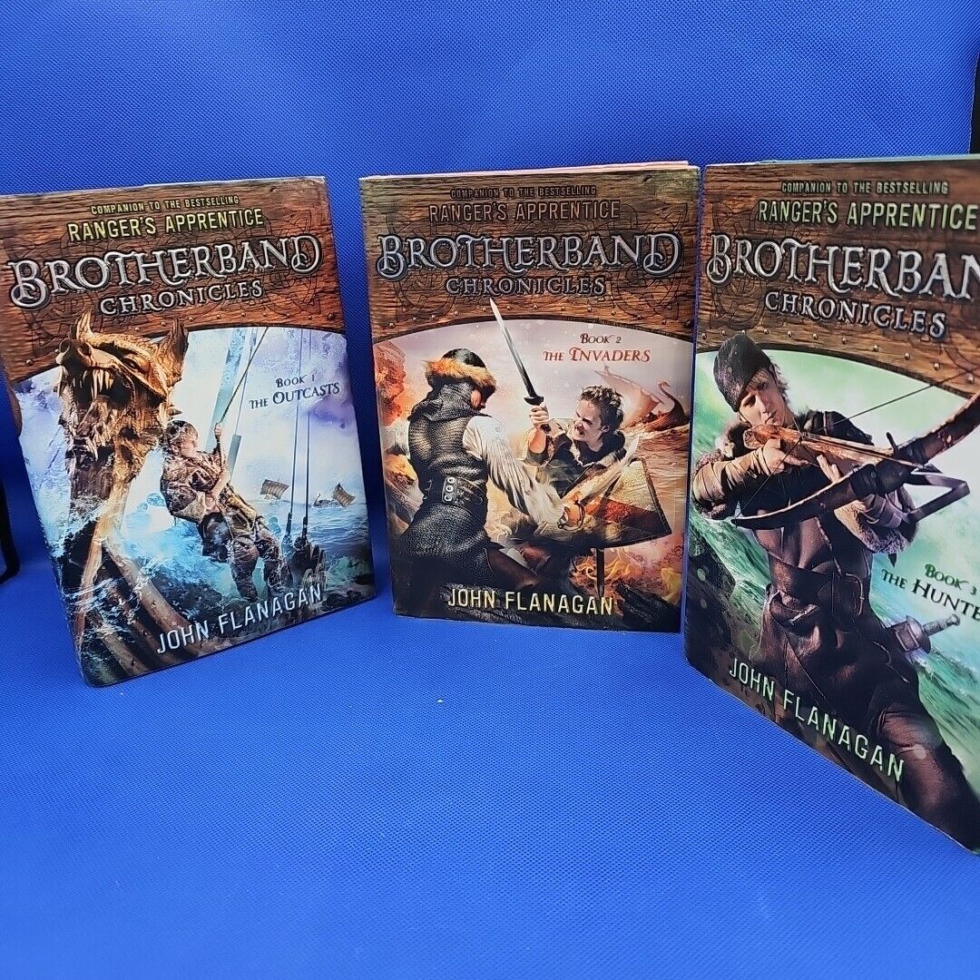 Brotherband Chronicles John Flanagan Collection 1-3 Hardcover 1st/1st Editions